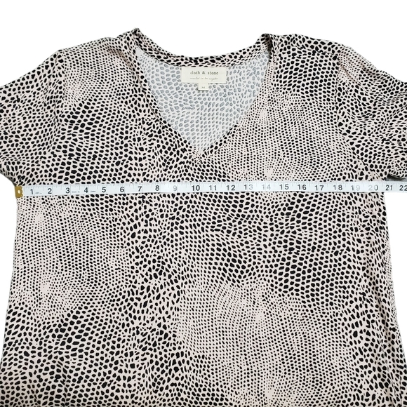 Cloth & Stone Animal Print T-shirt Dress Size Medium - Picture 5 of 9